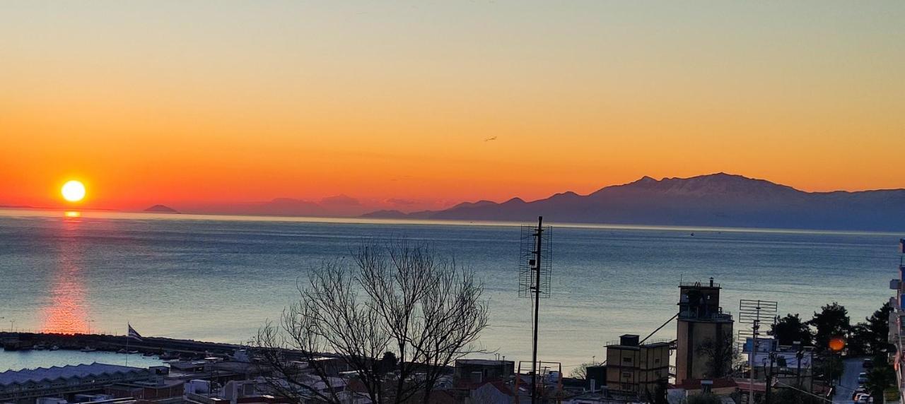 Appartamento Evris House Panoramic Sea View Kavala Esterno foto